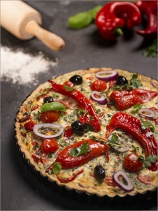 Quiche mit Paprika